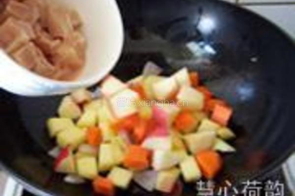 奶香咖喱鸡丁的做法图解16
