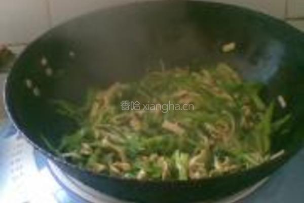 水芹菜炒千张的做法图解3