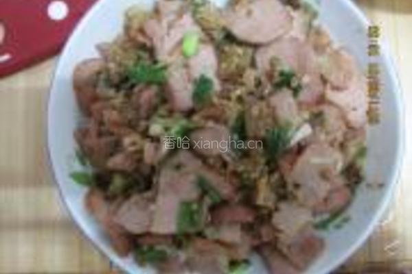 干白辣椒炒叉烧肉的做法图解4