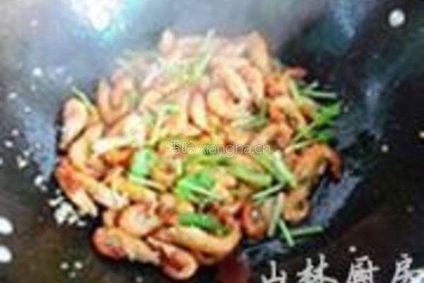 辣炒河虾的做法图解4