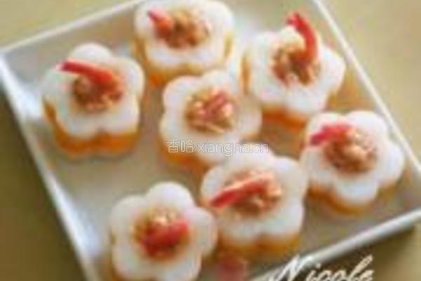 花式萝卜酿虾球的做法图解6