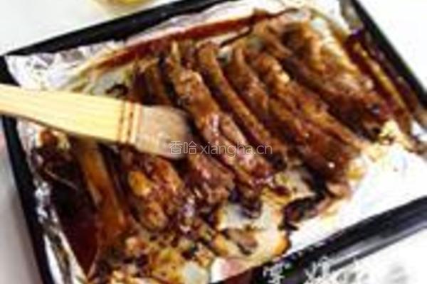 祕制芥末味蒜香烤肋骨的做法图解5