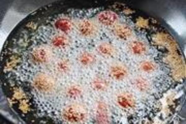 奶香紫薯小麻球的做法图解6