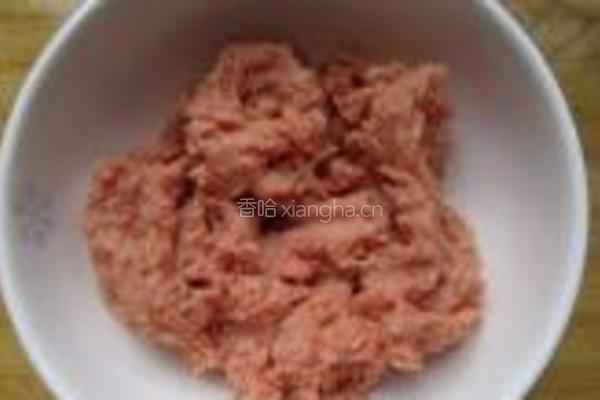 香菜肉丸的做法图解2