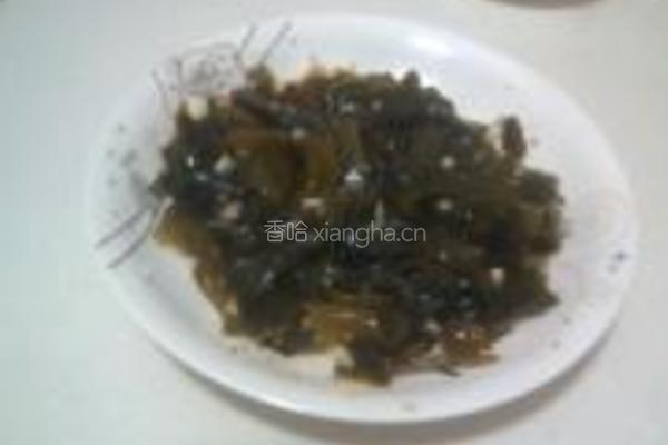 凉拌地皮菜的做法图解5