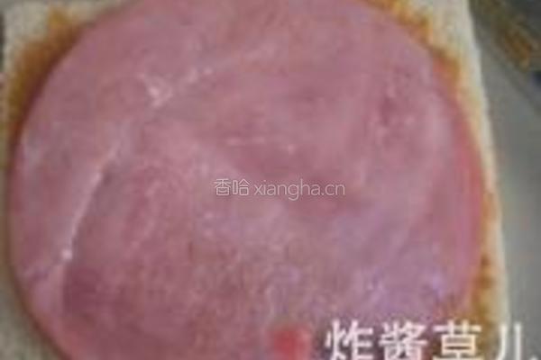 香蕉火腿三明治的做法图解4