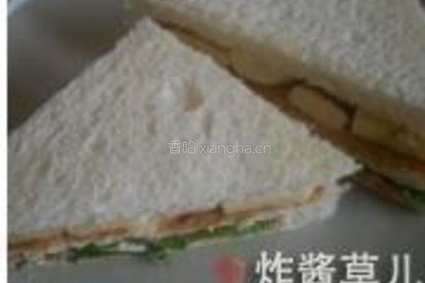 香蕉火腿三明治的做法图解9