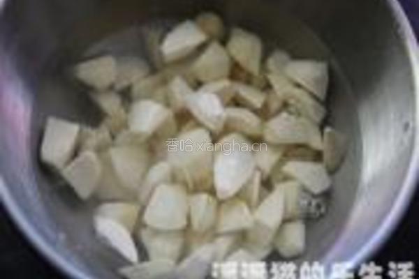 茨菰炖咸鸭的做法图解4