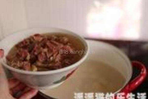茨菰炖咸鸭的做法图解6