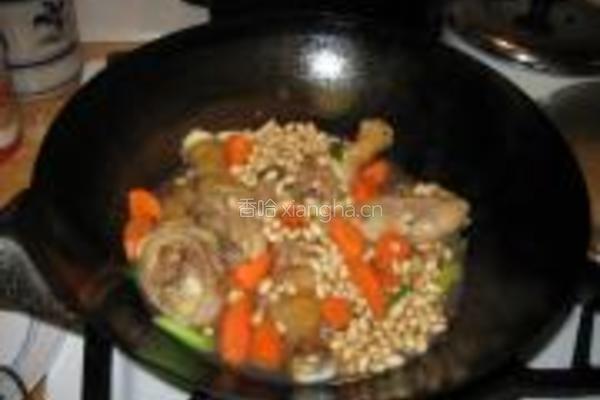黄豆焖鸡腿的做法图解5