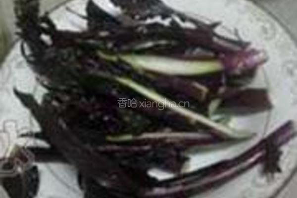腊肉红菜苔的做法图解2