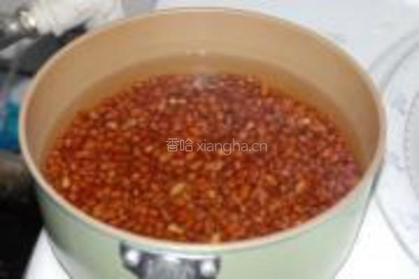 椰汁红豆凉糕的做法图解1