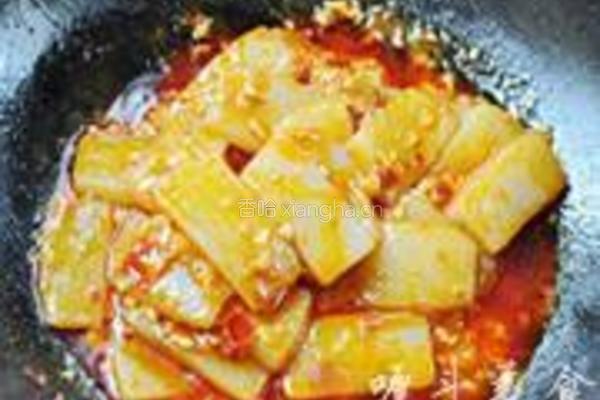 家常炒魔芋豆腐的做法图解7