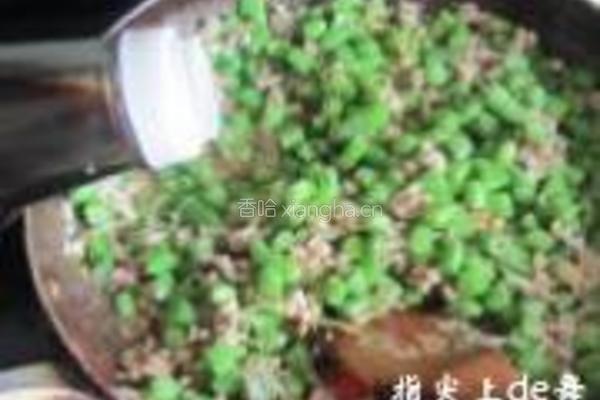 肉末橄榄菜四季豆的做法图解5