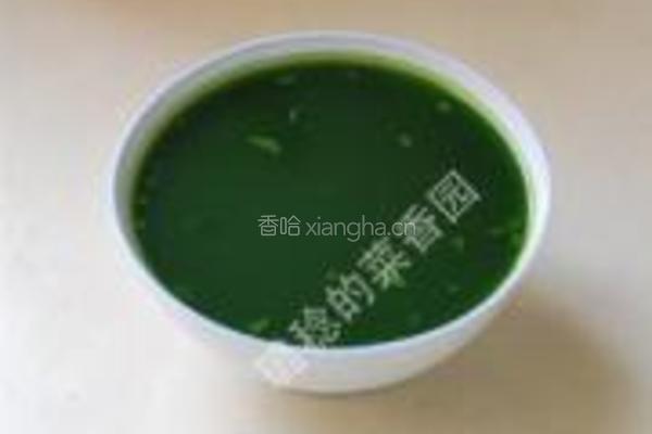 苜蓿菜汁饼的做法图解1