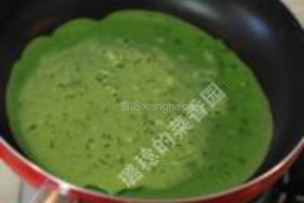 苜蓿菜汁饼的做法图解13