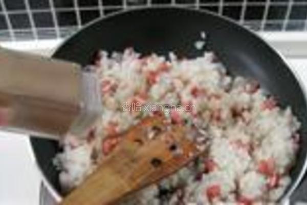 火腿蛋焗饭的做法图解8