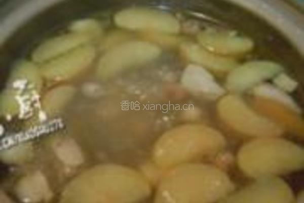 苹果川贝鸡汤的做法图解6