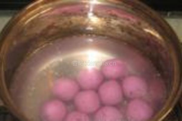 酒酿紫薯汤圆的做法图解7