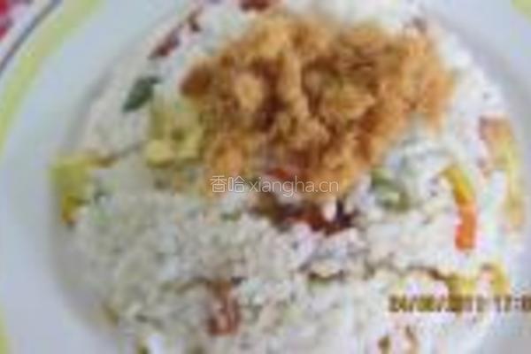 七彩杂锦炒饭的做法图解7