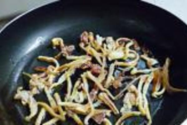 鱿鱼干炒荷兰豆的做法图解5