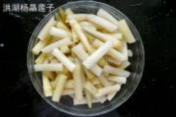 清炒藕簪的做法图解3