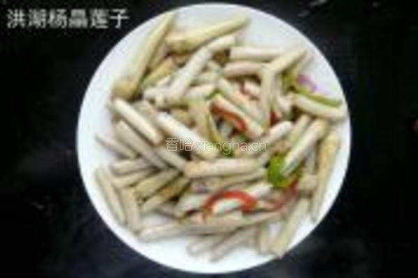 清炒藕簪的做法图解9