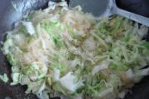 椰菜虾米炒粉丝的做法图解6