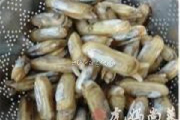 蒜香蛏子的做法图解2