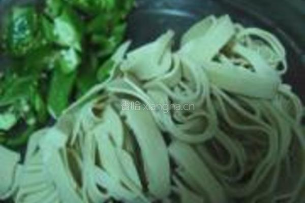 豆角豆腐皮的做法图解3
