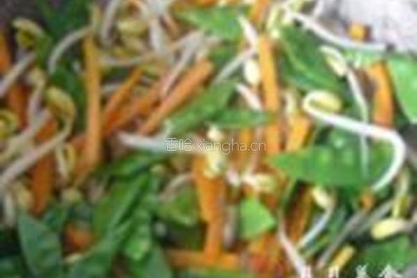 荷兰豆炒胡萝卜的做法图解6
