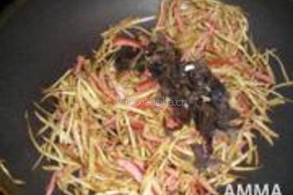 爆炒牛蒡丝的做法图解5
