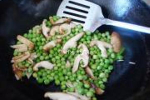 香菇豌豆杂炒的做法图解4