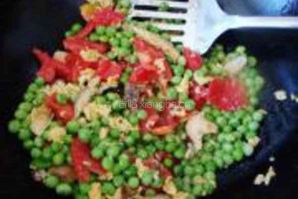 香菇豌豆杂炒的做法图解6