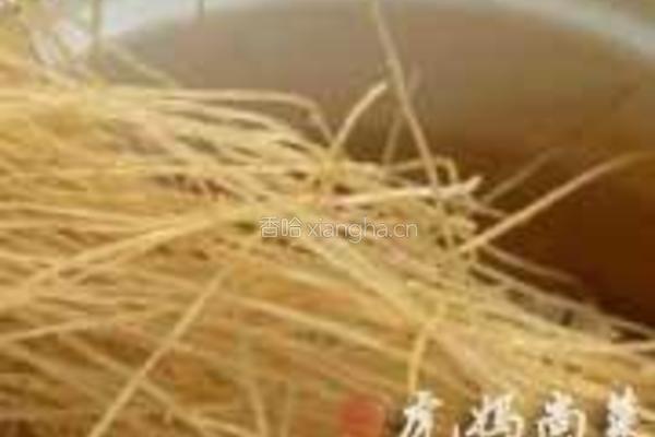 苞菜炒粉丝的做法图解2
