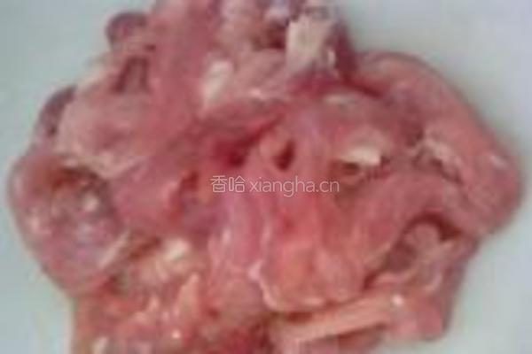 榨菜肉丝米粉汤的做法图解1