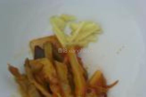 榨菜肉丝米粉汤的做法图解2