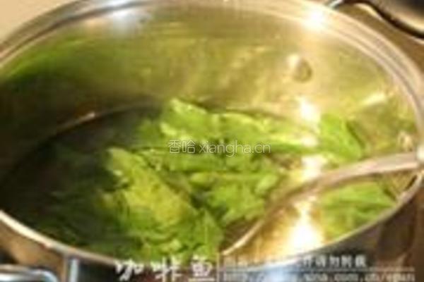 腰果虾仁炒芥蓝的做法图解2
