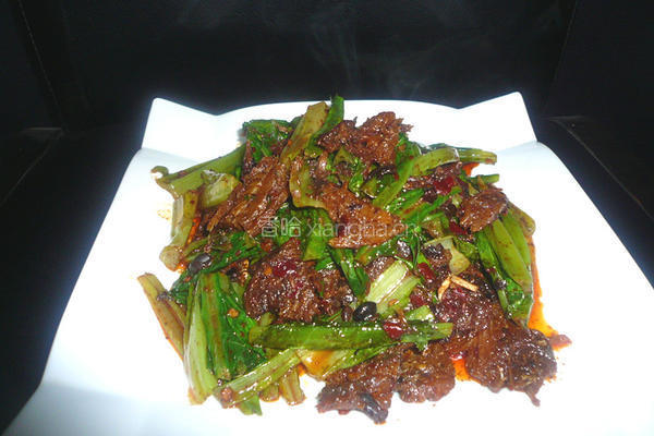 豆豉鲮鱼油麦菜