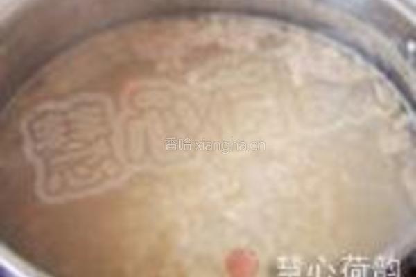 核桃枸杞大米粥的做法图解8