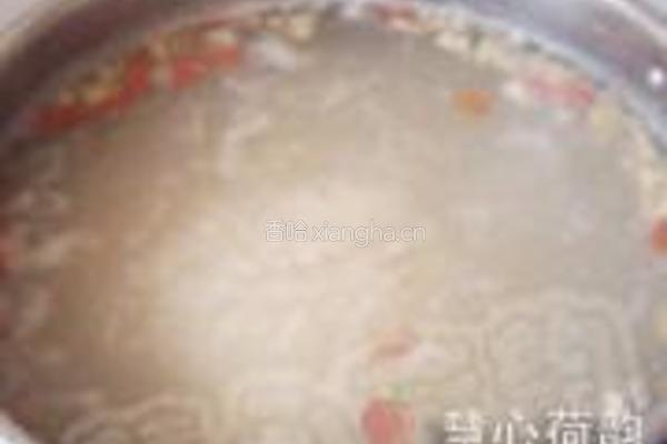 核桃枸杞大米粥的做法图解6