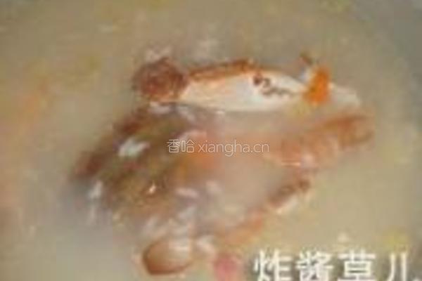 海蟹鲜虾粥的做法图解3