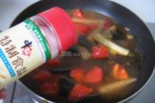 土豆番茄海带汤的做法图解5