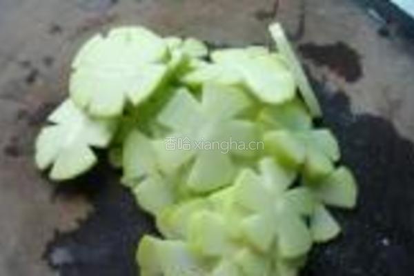 佛水瓜炒肉片的做法图解3