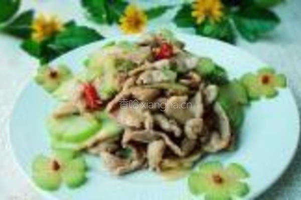 佛水瓜炒肉片的做法图解9