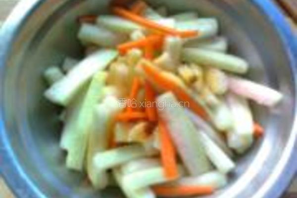 麻酱西瓜皮的做法图解3