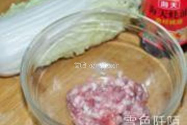 肉末蚝汁娃娃菜的做法图解1