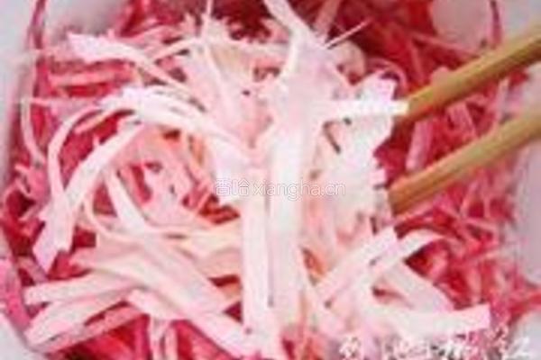 玫瑰萝卜丝的做法图解6