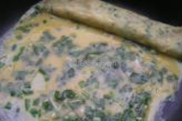 海苔韭菜厚蛋烧的做法图解4