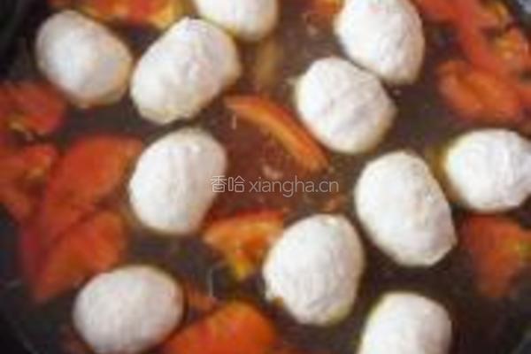 番茄鱼丸汤的做法图解7